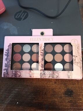 Ellen Tracy Rose Gold Eyeshadow Palette - Pink and Neutral Shades